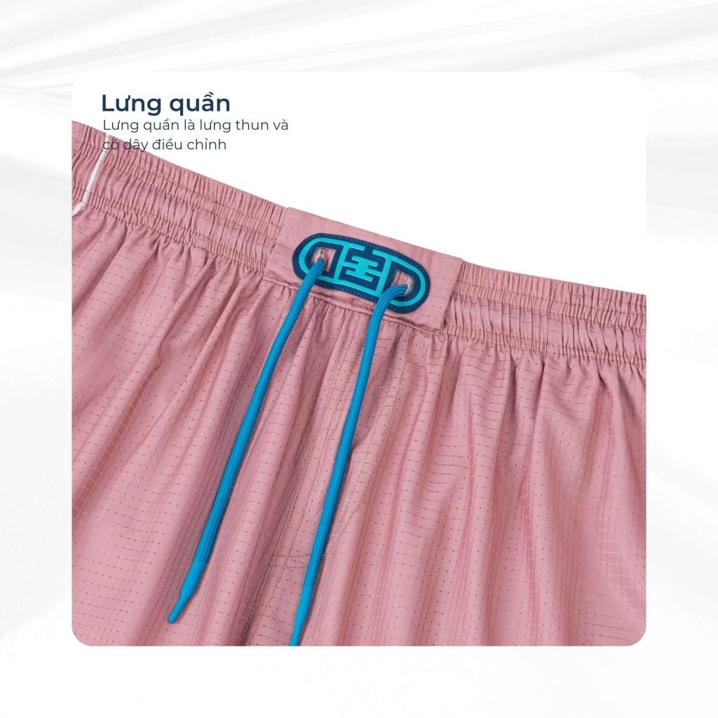 mô tả lưng quần short nam Pink Paradise