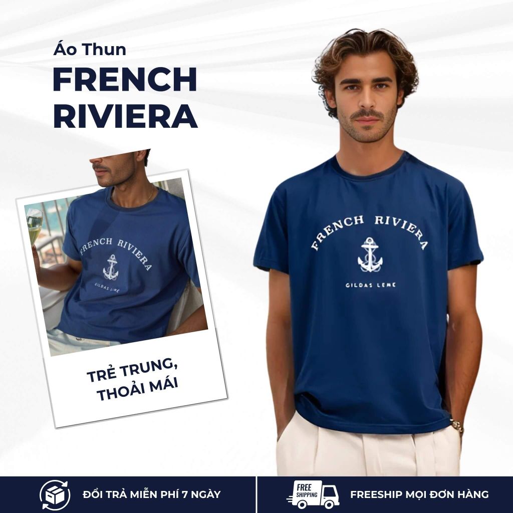 mô tả áo thun french riviera