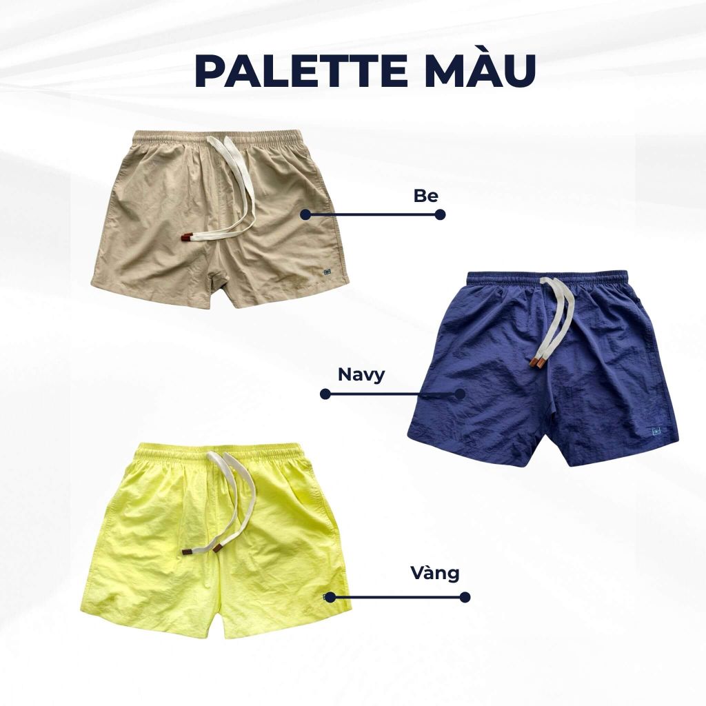 mô tả bảng màu quần bơi rhuys