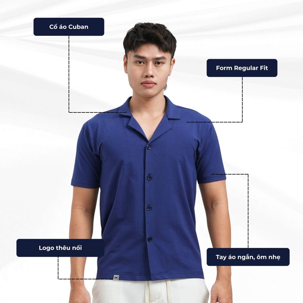 mô tả chi tiết áo sơ mi bamboo cuban
