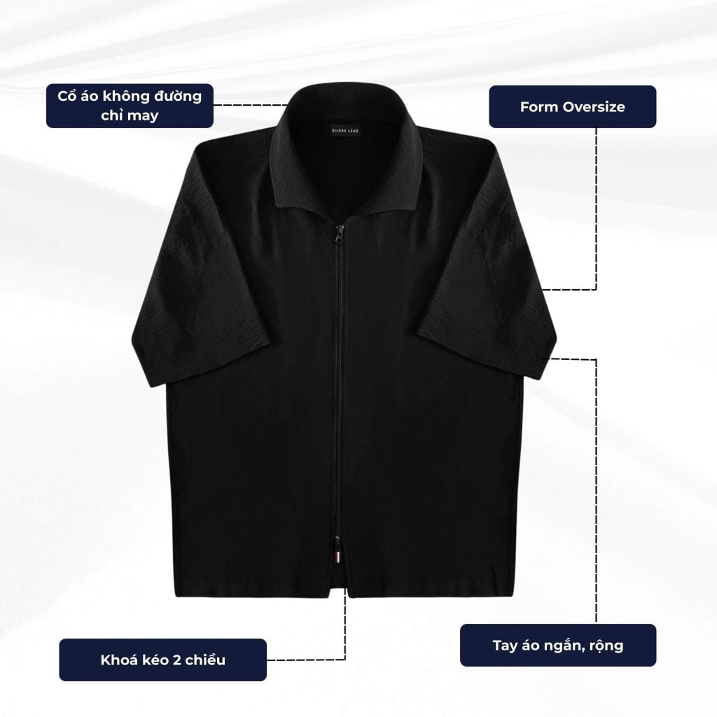 mô tả chi tiết áo sơ mi mistral