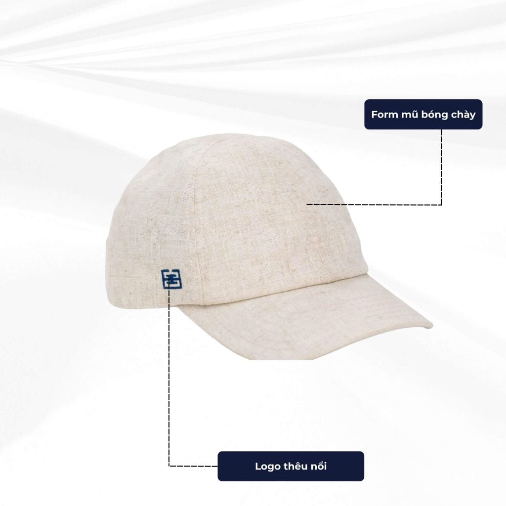Mô tả chi tiết mũ lưỡi trai linen
