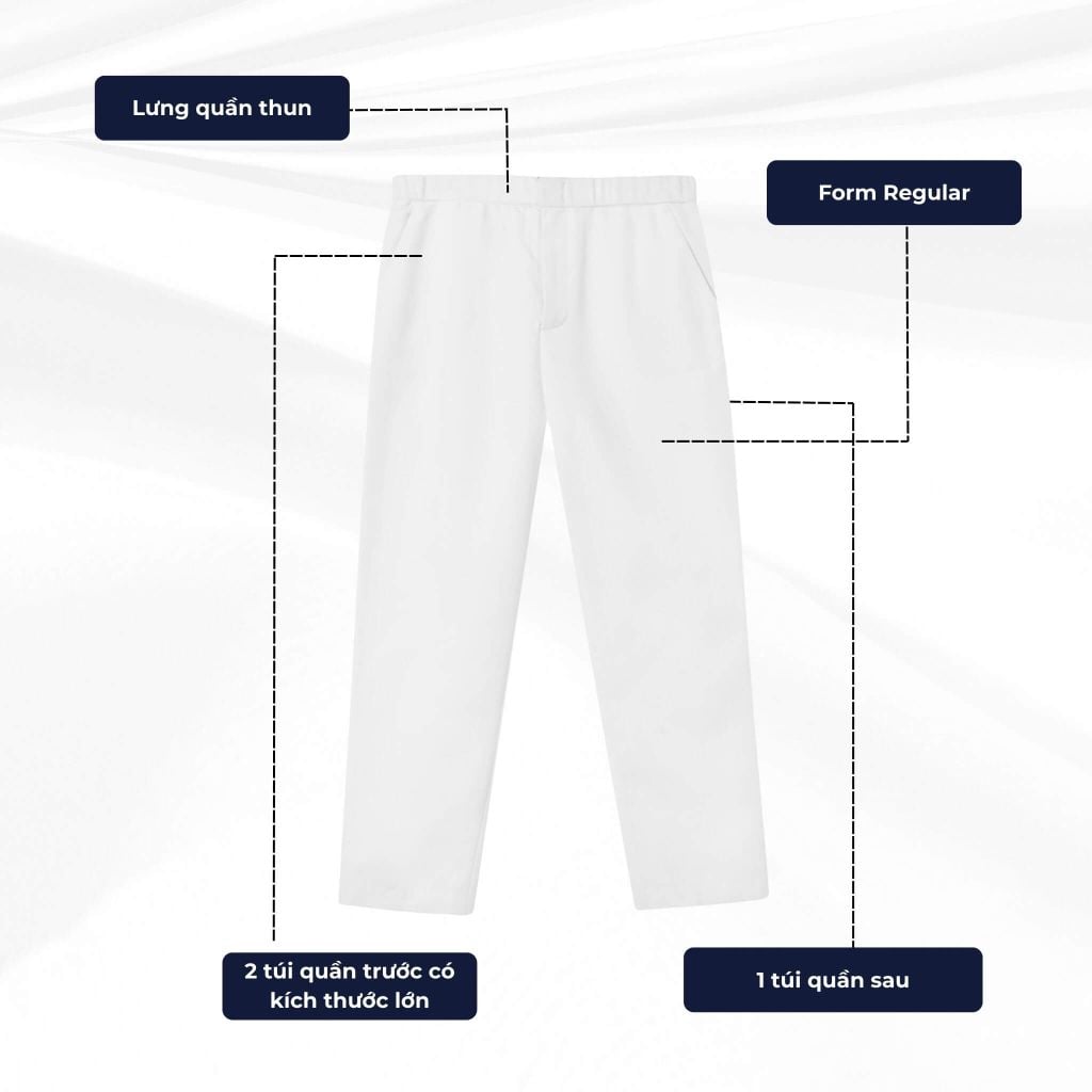 mô tả chi tiết quần dài chino