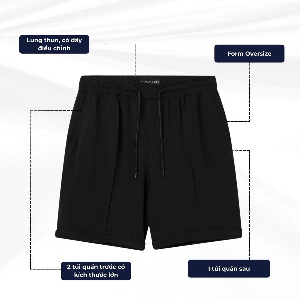 mô tả chi tiết quần short mistral