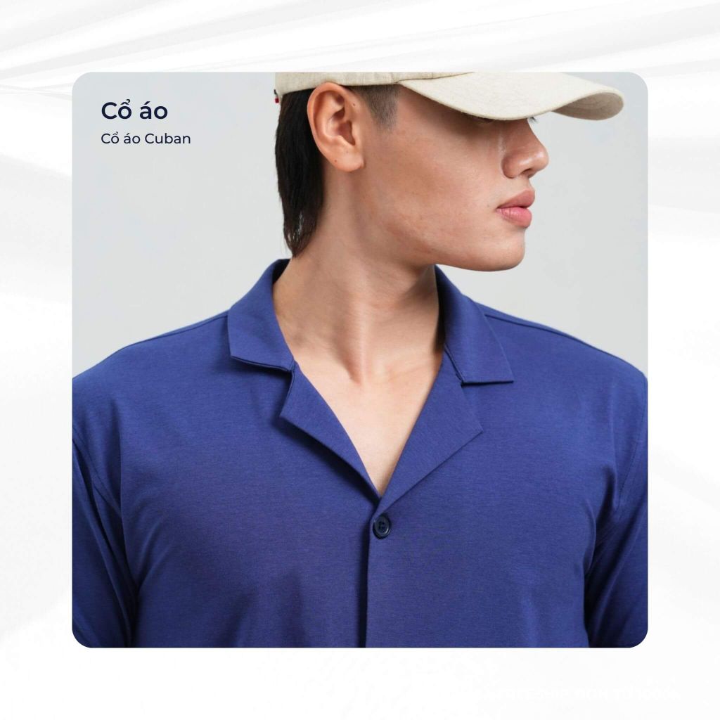 mô tả cổ áo sơ mi bamboo cuban