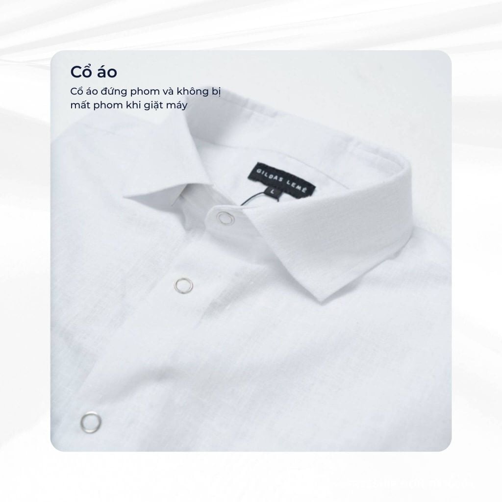 mô tả cổ áo sơ mi safari