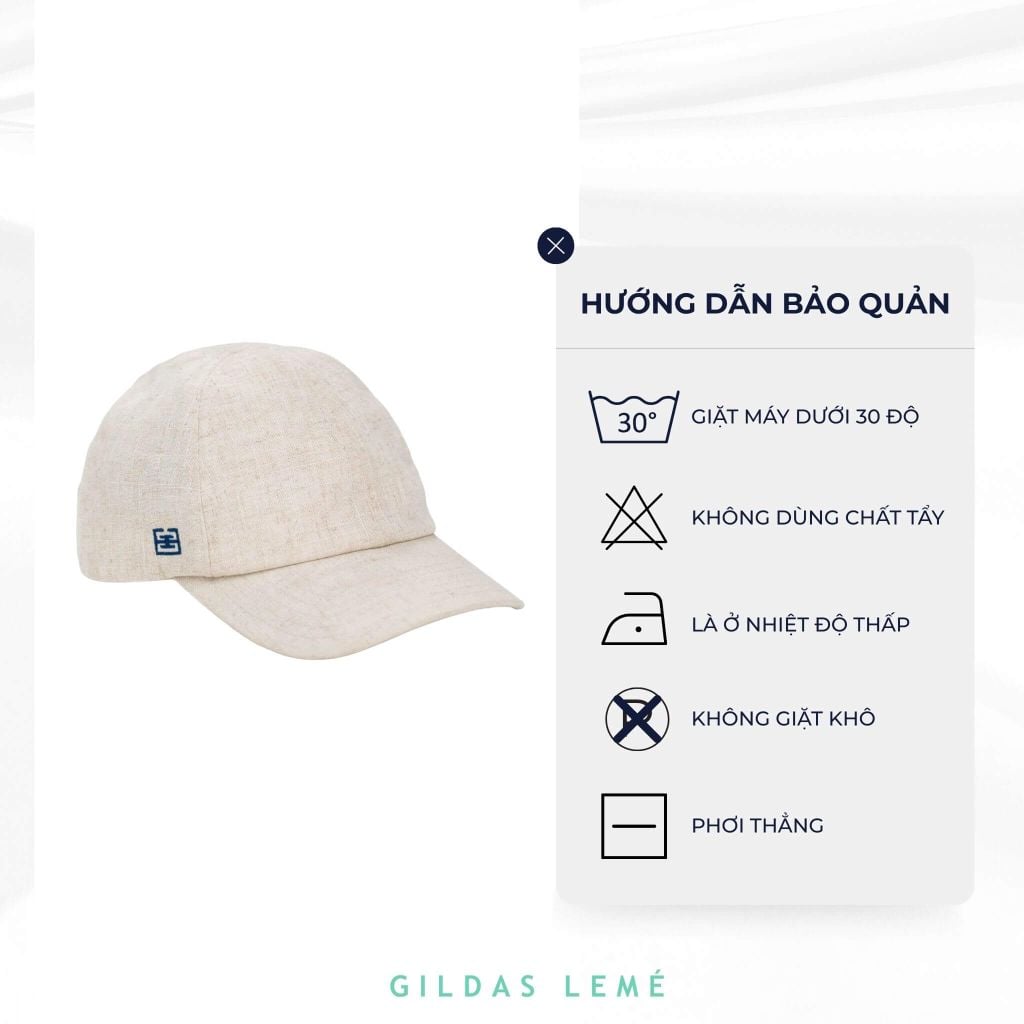Mô tả hướng dẫn bảo quản mũ lưỡi trai linen