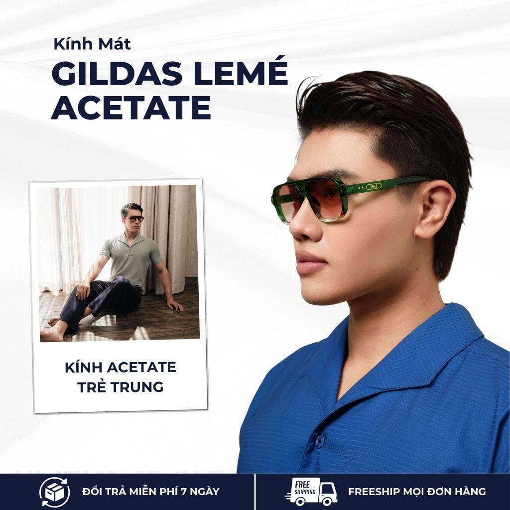 mô tả kính mát acetate