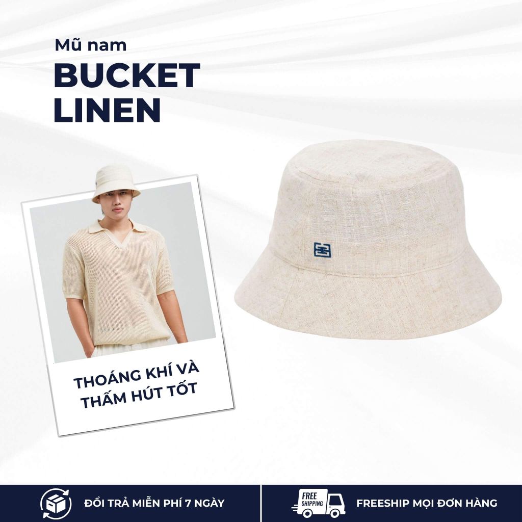mô tả mũ bucket linen