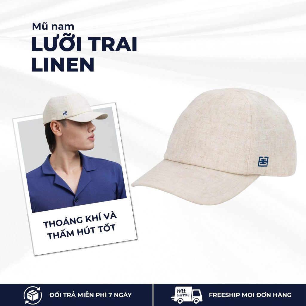 Mô tả mũ lưỡi trai linen