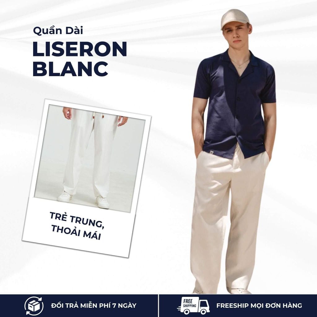 mô tả quần dài liseron blanc