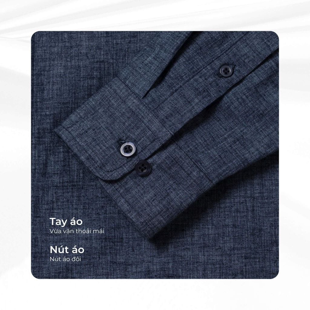 mô tả tay áo sơ mi luxurious linen