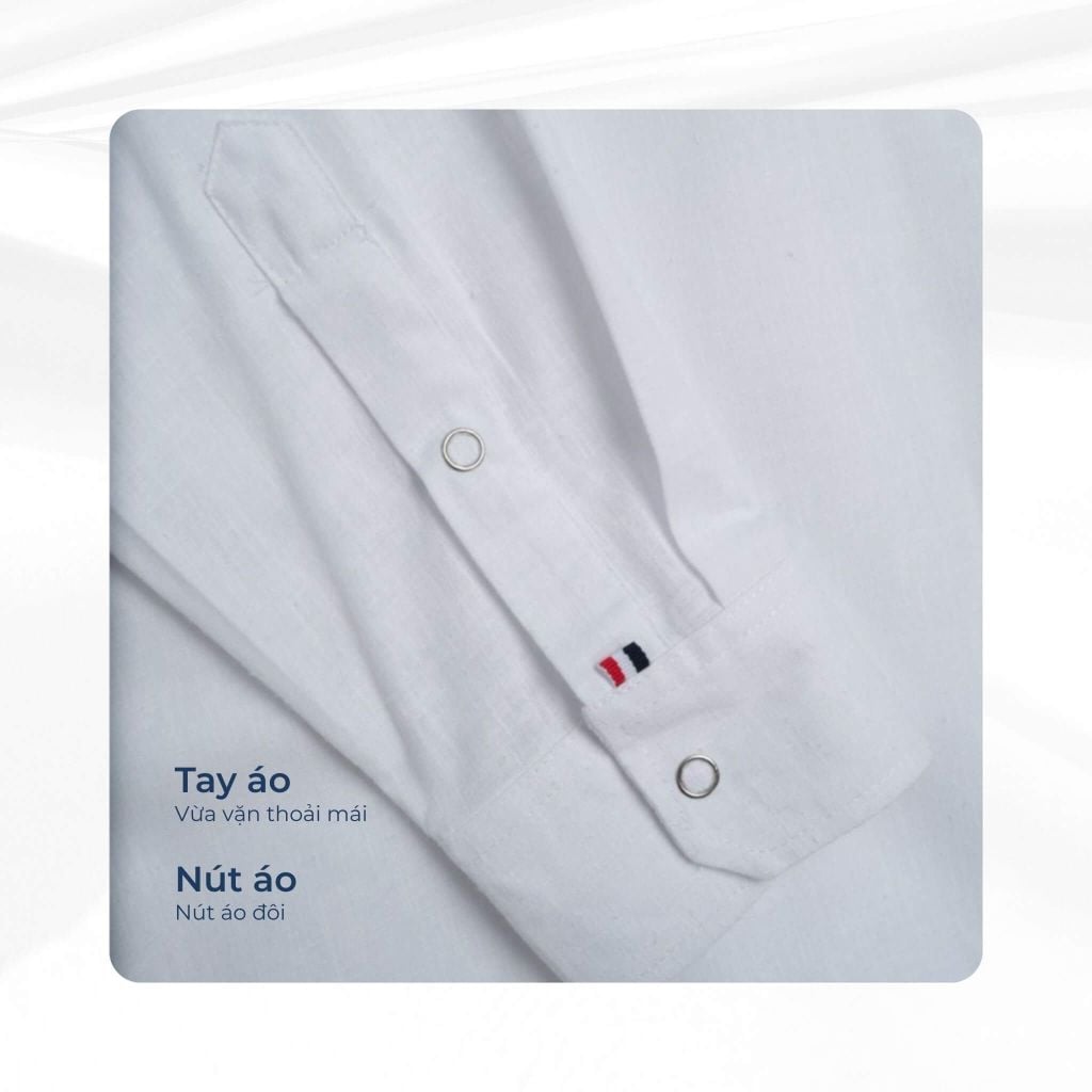 mô tả tay áo sơ mi safari