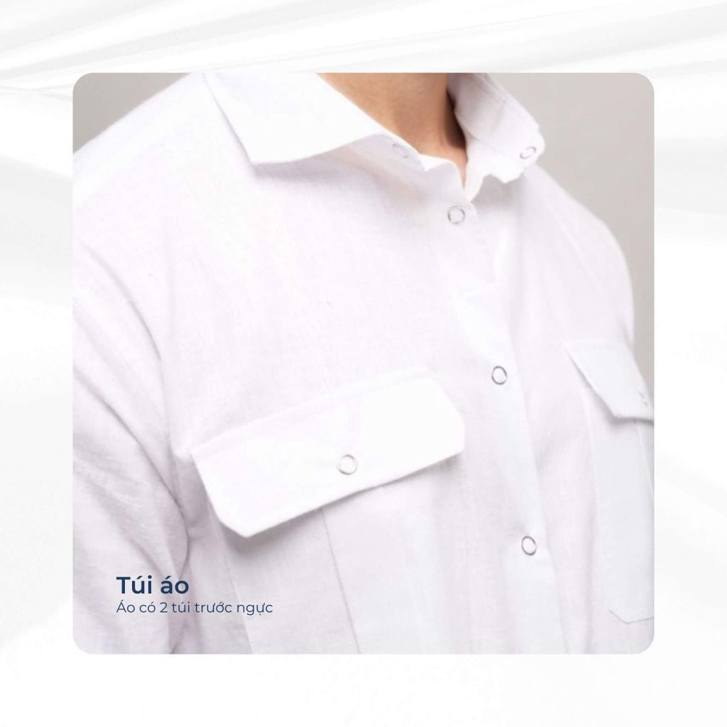 mô tả túi áo sơ mi safari