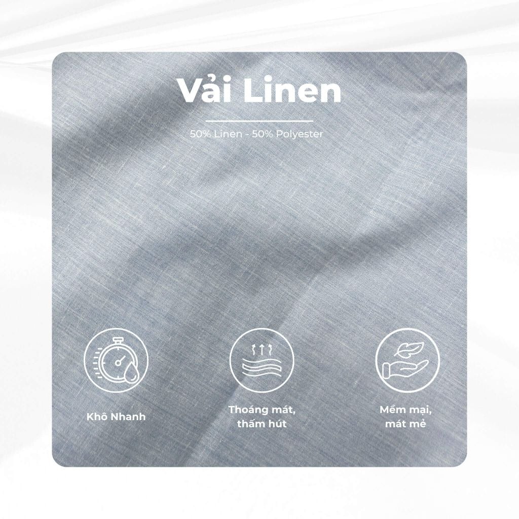 mô tả vải áo sơ mi luxurious linen