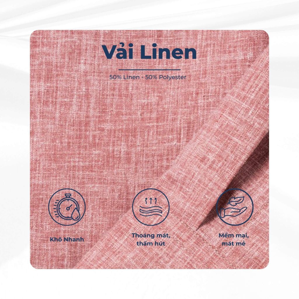 mô tả vải áo sơ mi tết linen