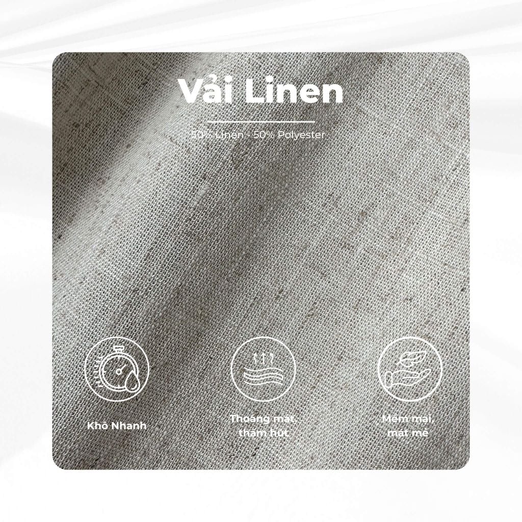 mô tả vải mũ bucket linen