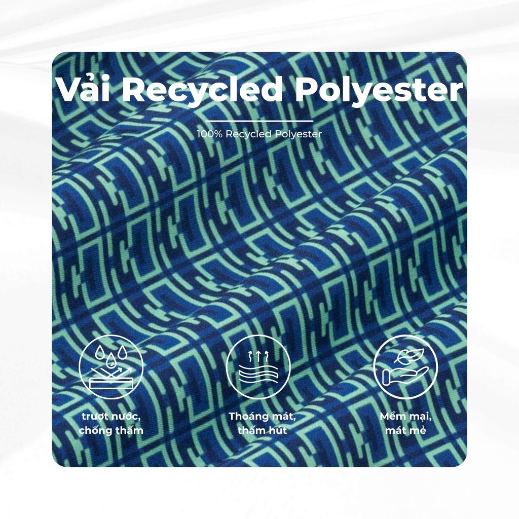 mô tả vải quần bơi monogram