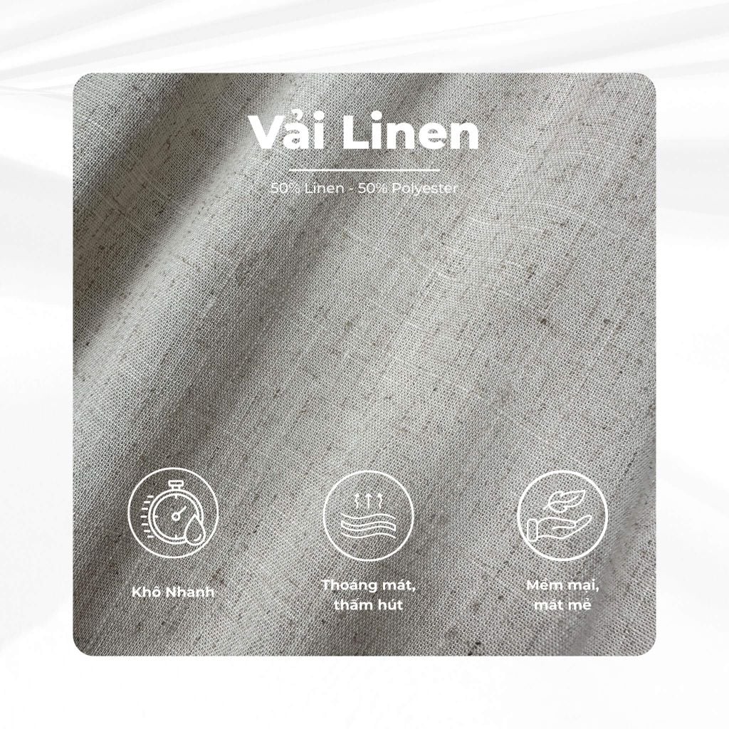 mô tả vải quần dài linen beach