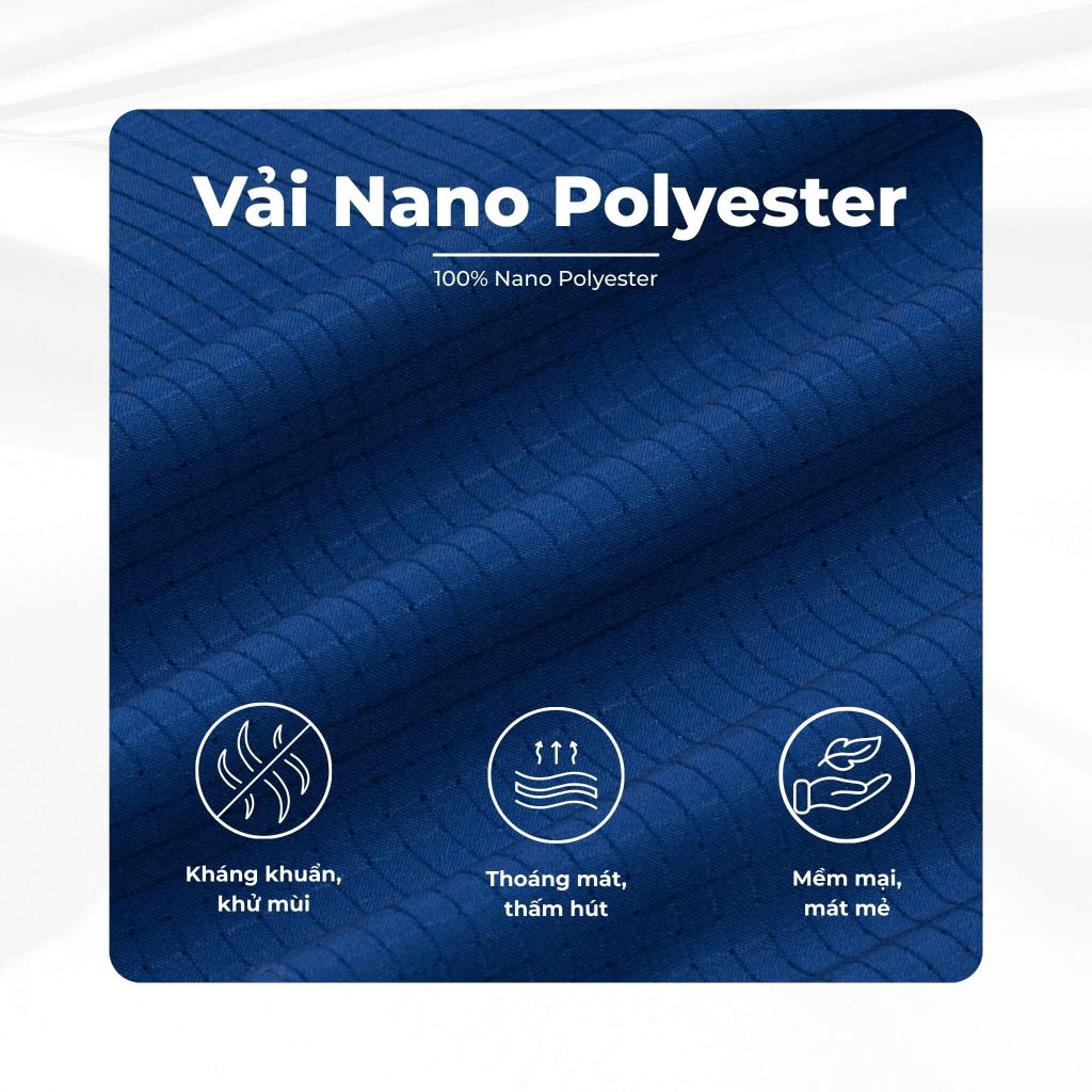 vải áo sơ mi nam blue stamp