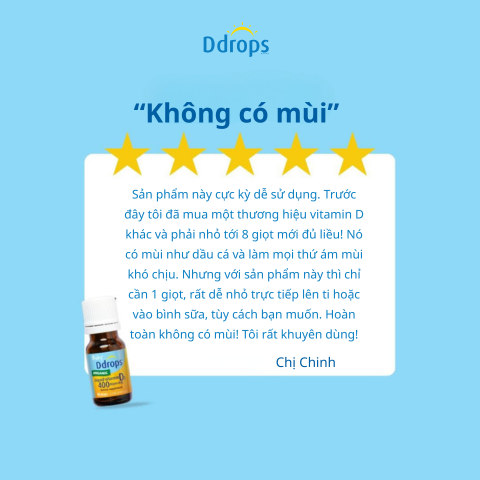 Review Ddrops D3 400IU: Giải pháp bổ sung Vitamin D3 cho trẻ sơ sinh và trẻ nhỏ