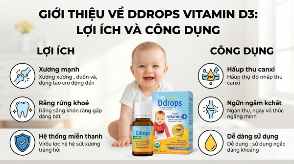 Giới Thiệu Về Ddrops Vitamin D3: Lợi Ích và Công Dụng