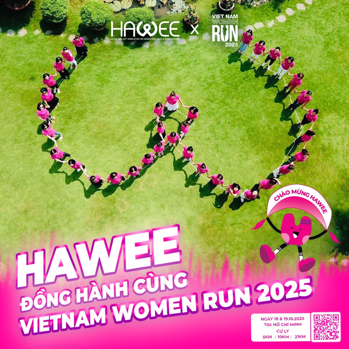 HAWEE ĐỒNG HÀNH CÙNG CỘNG ĐỒNG VIETNAM WOMEN RUN MANG ĐẾN SÂN CHƠI THỂ THAO GẮN KẾT CHO CÁC DOANH NGHIỆP HỘI VIÊN