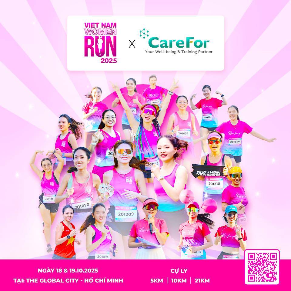 CAREFOR TIẾP SỨC, PHỤ NỮ TỎA SÁNG TRÊN ĐƯỜNG CHẠY VIETNAM WOMEN RUN 2025