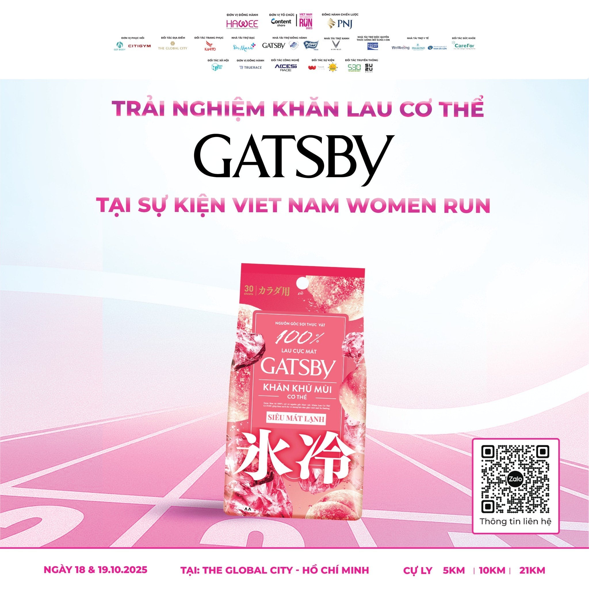 GATSBY – ĐỒNG HÀNH CÙNG RUNNERS CHINH PHỤC VIETNAM WOMEN RUN 2025
