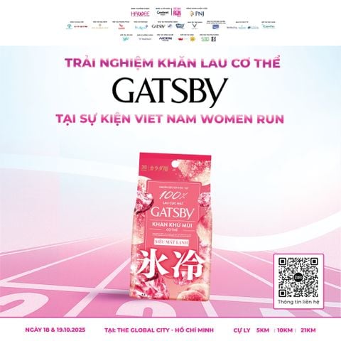 GATSBY – ĐỒNG HÀNH CÙNG RUNNERS CHINH PHỤC VIETNAM WOMEN RUN 2025
