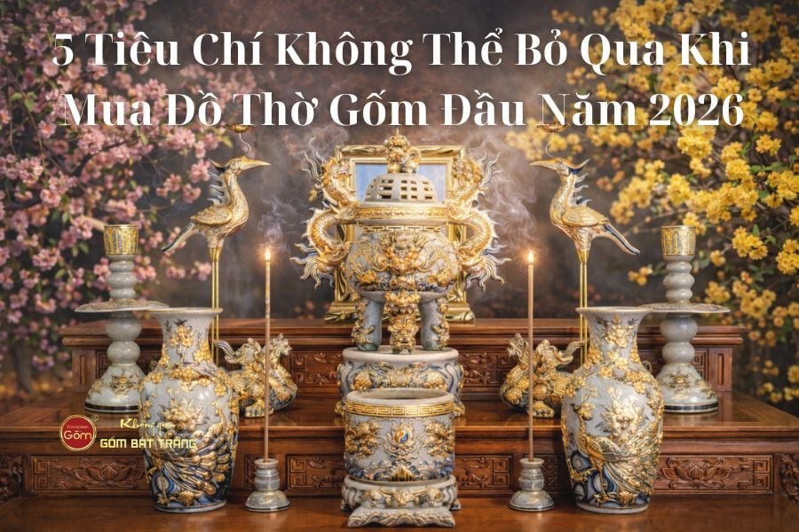 5 Tiêu Chí Không Thể Bỏ Qua Khi Mua Đồ Thờ Gốm Bát Tràng Đầu Năm 2026
