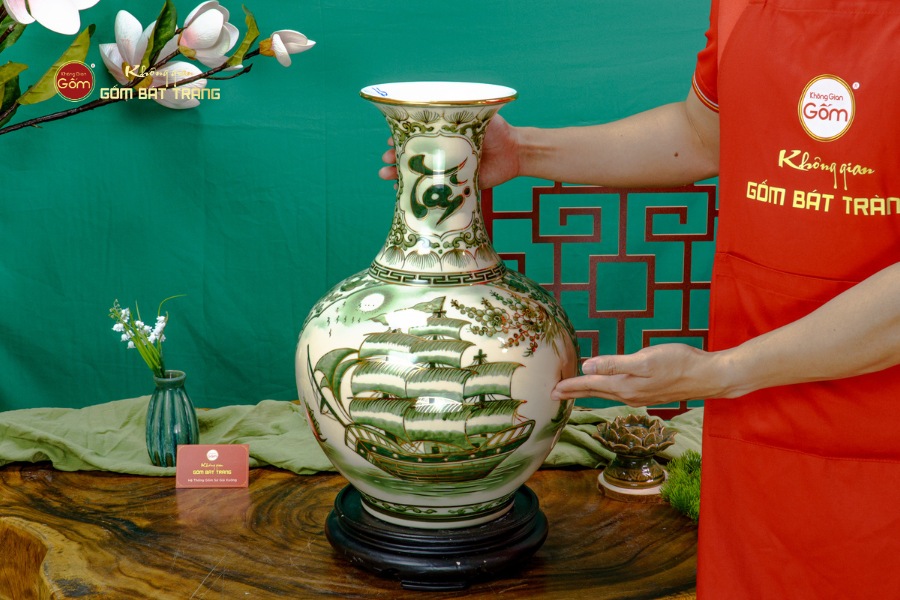 Tỏi Bình Huỳnh Bảo Vẽ Vàng Tài Lộc Thuận Buồm Xuôi Gió Mã Đáo Thành Công