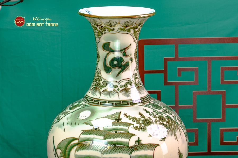 Tỏi Bình Huỳnh Bảo Vẽ Vàng Tài Lộc Thuận Buồm Xuôi Gió Mã Đáo Thành Công