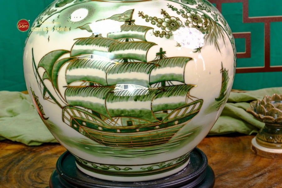 Tỏi Bình Huỳnh Bảo Vẽ Vàng Tài Lộc Thuận Buồm Xuôi Gió Mã Đáo Thành Công