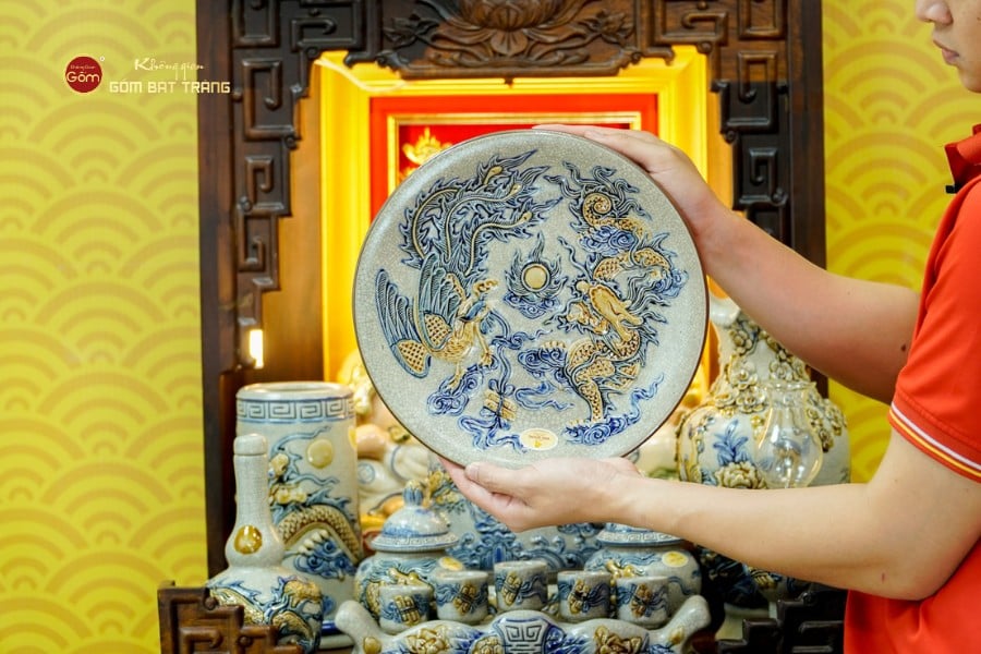 Bộ Đồ Thờ Thần Tài Thổ Địa (Cao Cấp 11 Món) Men Rạn