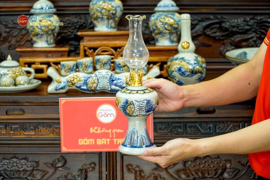 Bộ Đồ Thờ Gia Tiên (Cơ Bản 15 Món) Men Rạn