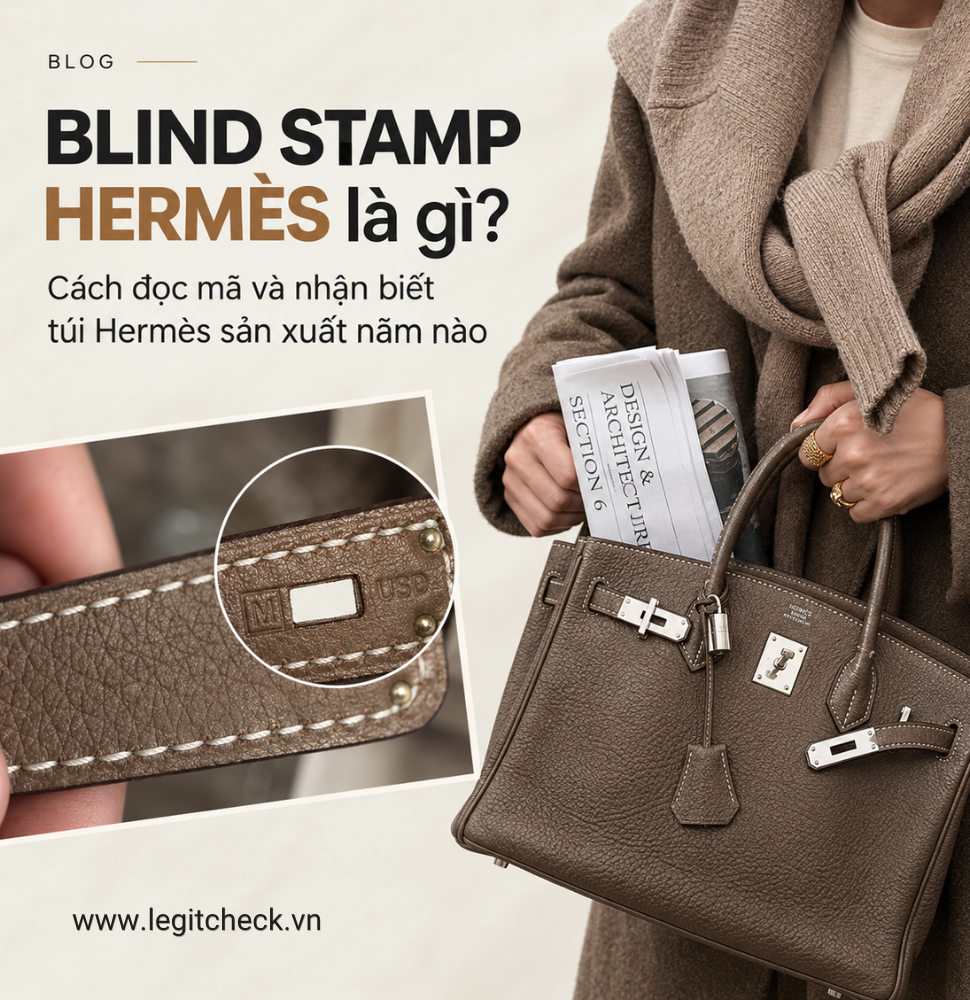Blind Stamp Hermès là gì? Cách đọc mã và nhận biết túi Hermès sản xuất năm nào
