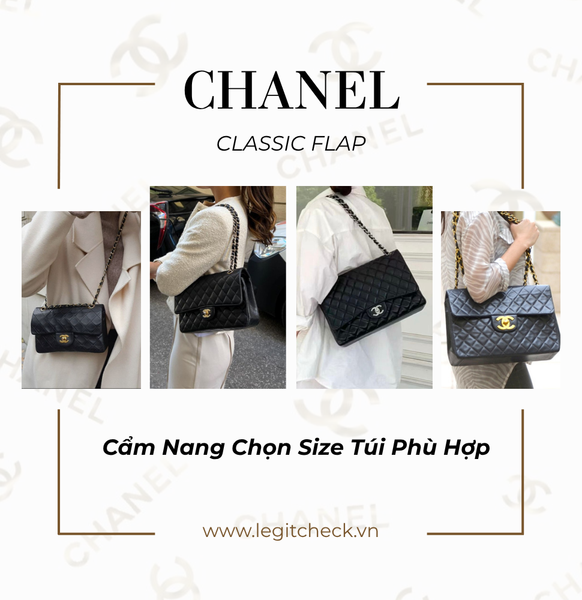 Cẩm Nang Chọn Size Túi Chanel Classic Flap: Phân Biệt 4 Kích Thước Small, Medium, Jumbo và Maxi