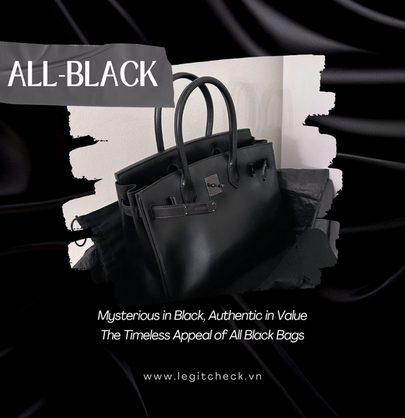 All-Black Bags: Iconic Designer Handbags Embodying Minimalist and Powerful Beauty