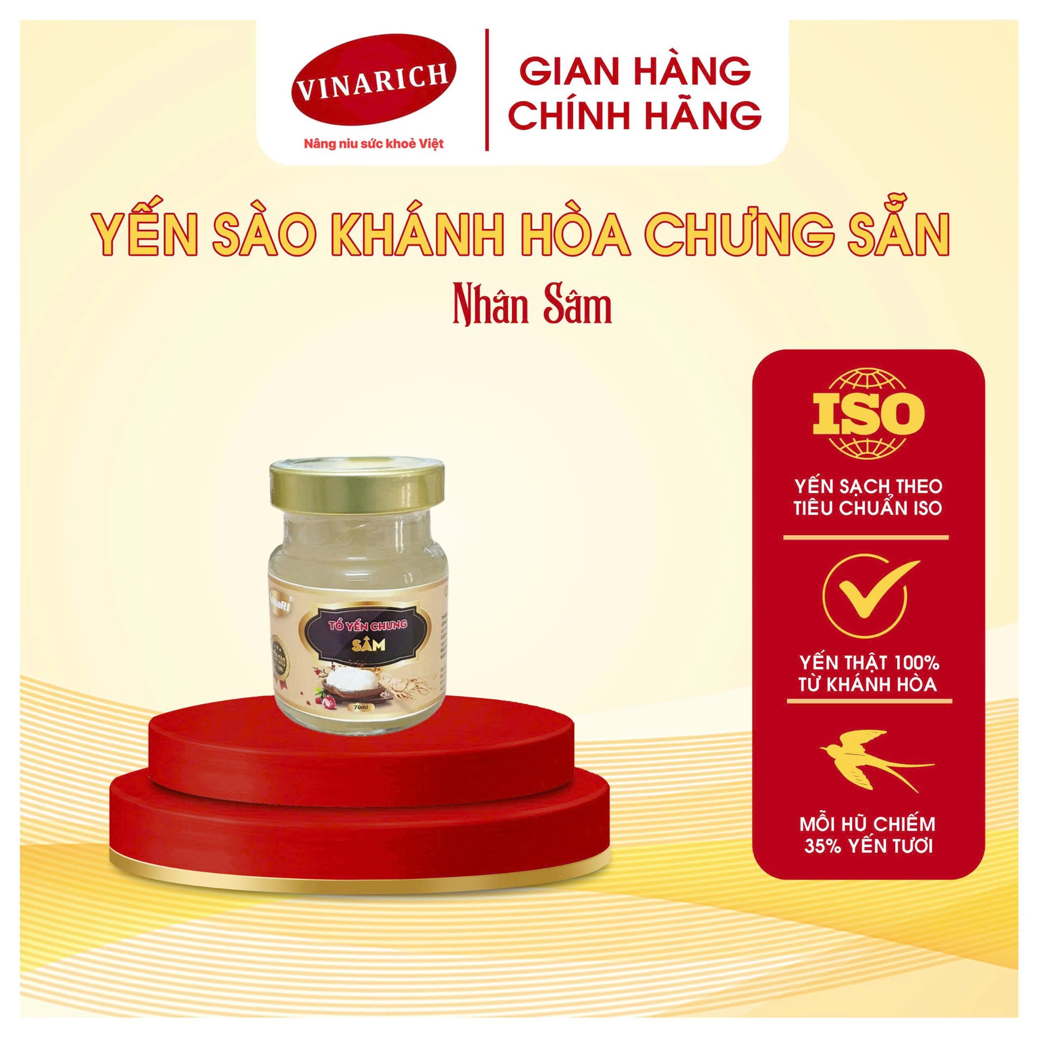 👑 Yến Sào & Nhân Sâm: Bộ Đôi Hoàng Gia Cho Sức Khỏe – Vị Thế Đỉnh Cao từ Vinarich