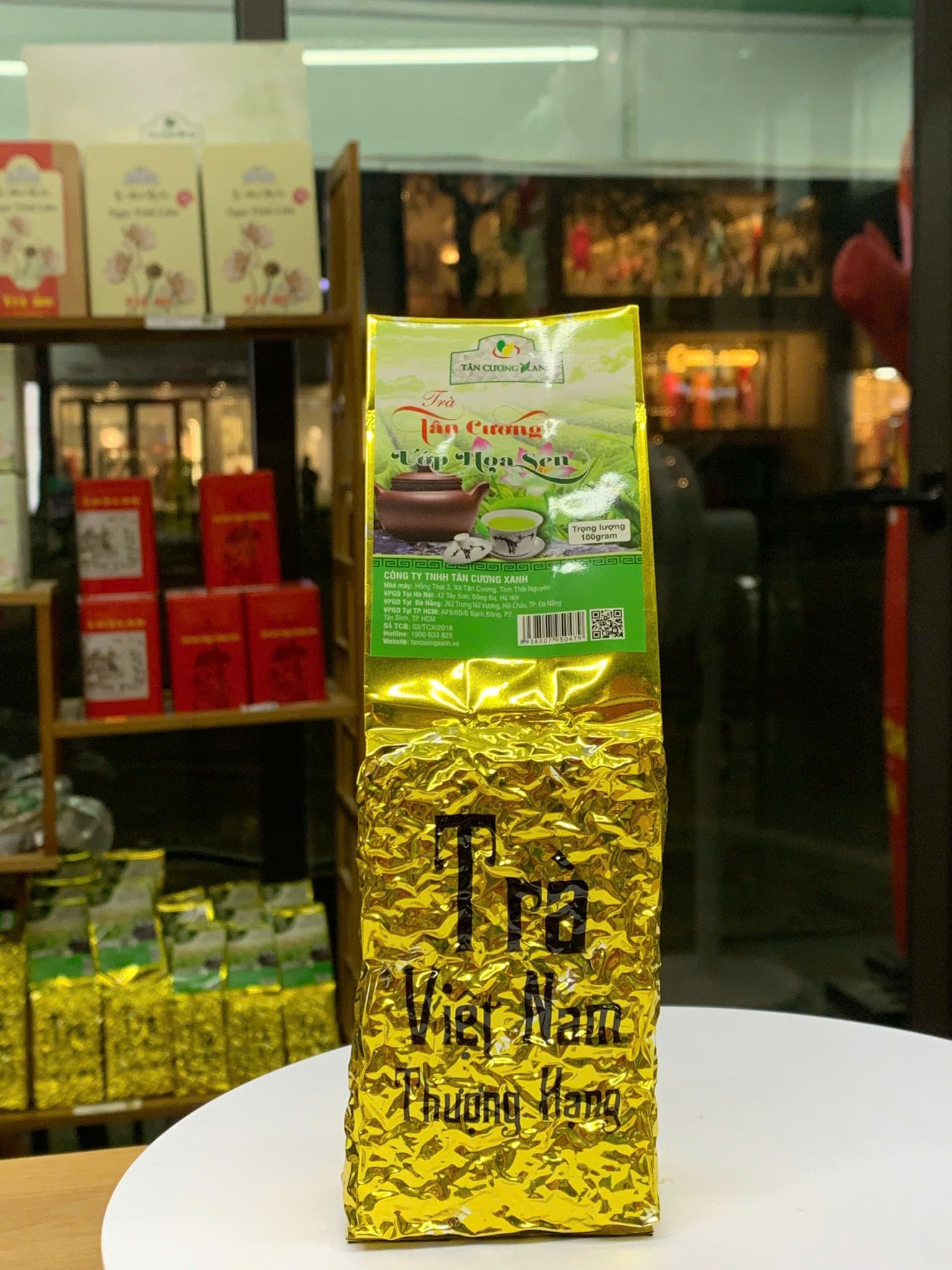 TRÀ TÂN CƯƠNG ƯỚP SEN 100G: BẢN GIAO HƯỞNG GIỮA HƯƠNG QUỐC HOA VÀ VỊ ĐỆ NHẤT DANH TRÀ