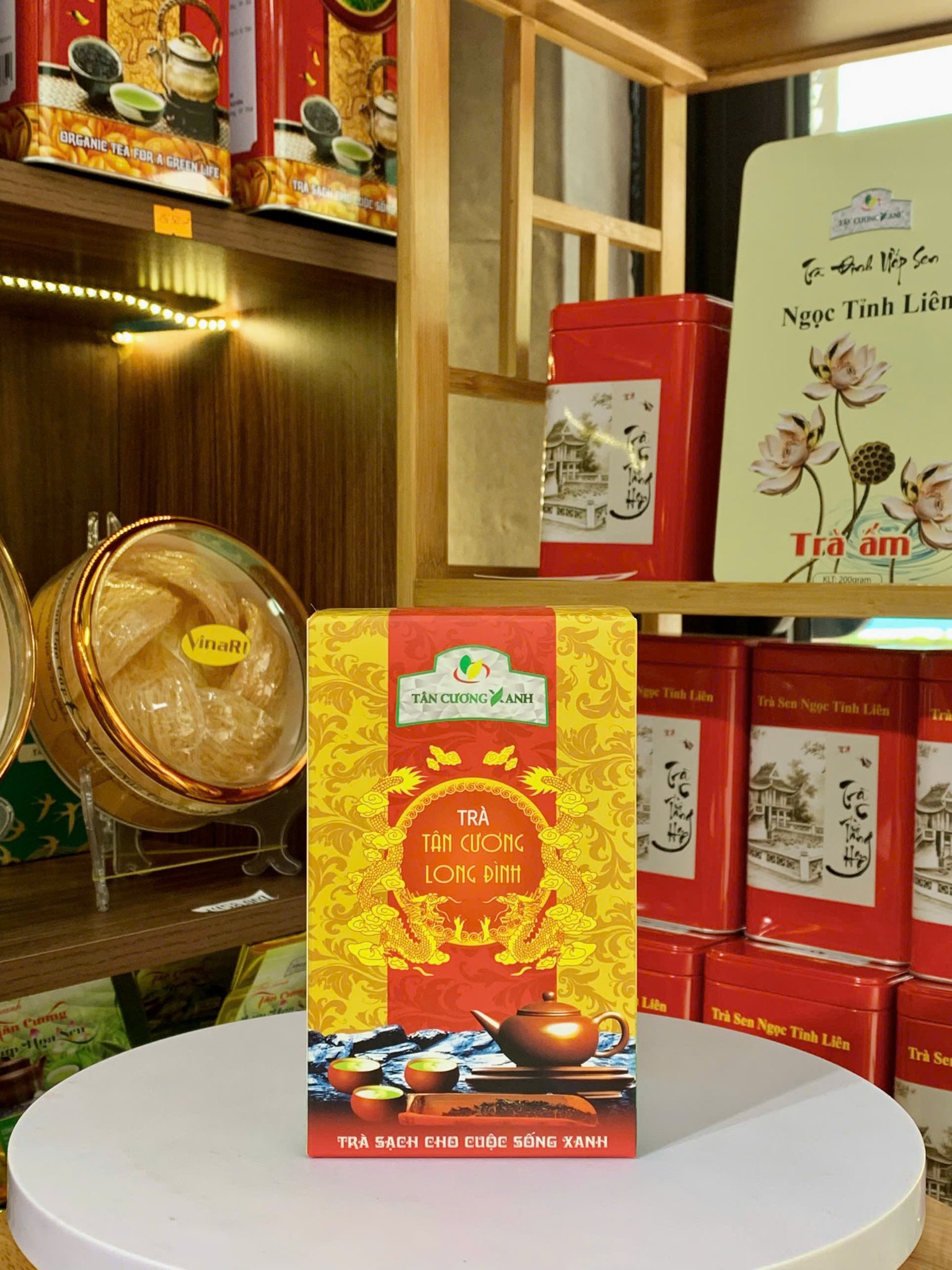 TRÀ TÂN CƯƠNG LONG ĐÌNH 100G: KHI SỰ TINH TẾ GÓI GỌN TRONG TỪNG BÚP TRÀ NÕN