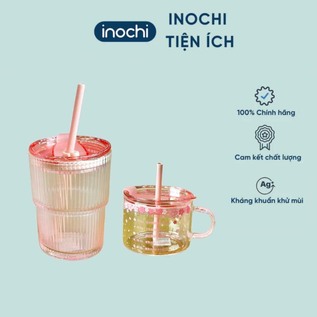 55+ mẫu Cốc thủy tinh có nắp an toàn, tiện lợi, chính hãng Nhật Bản