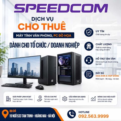 Dịch Vụ Cho Thuê Máy Tính Văn Phòng, PC Đồ Họa Số Lượng Lớn Cho Tổ Chức - Doanh Nghiệp