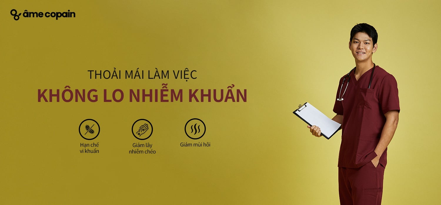 THOẢI MÁI LÀM VIỆC, KHÔNG LO NHIỄM KHUẨN TỪ OUTFIT TÍCH HỢP CÔNG NGHỆ KHÁNG KHUẨN HIỆN ĐẠI