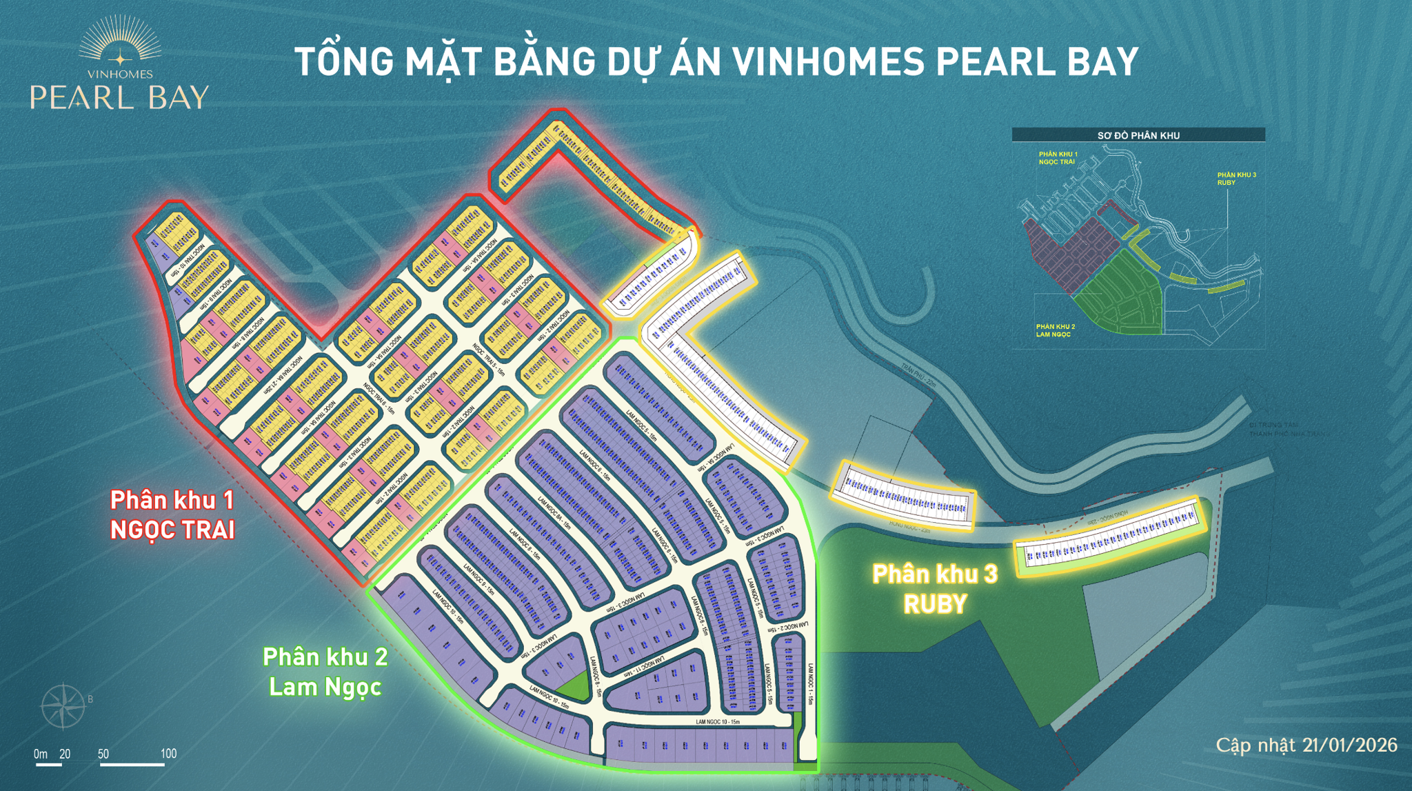 Vinhomes Pearl Bay Tổng mặt bằng dự án cập nhật mới nhất 2026