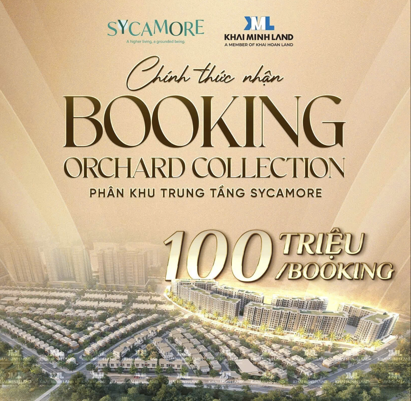 Booking Phân khu căn hộ trung tầng Orchard Collection - Sycamore Bình Dương