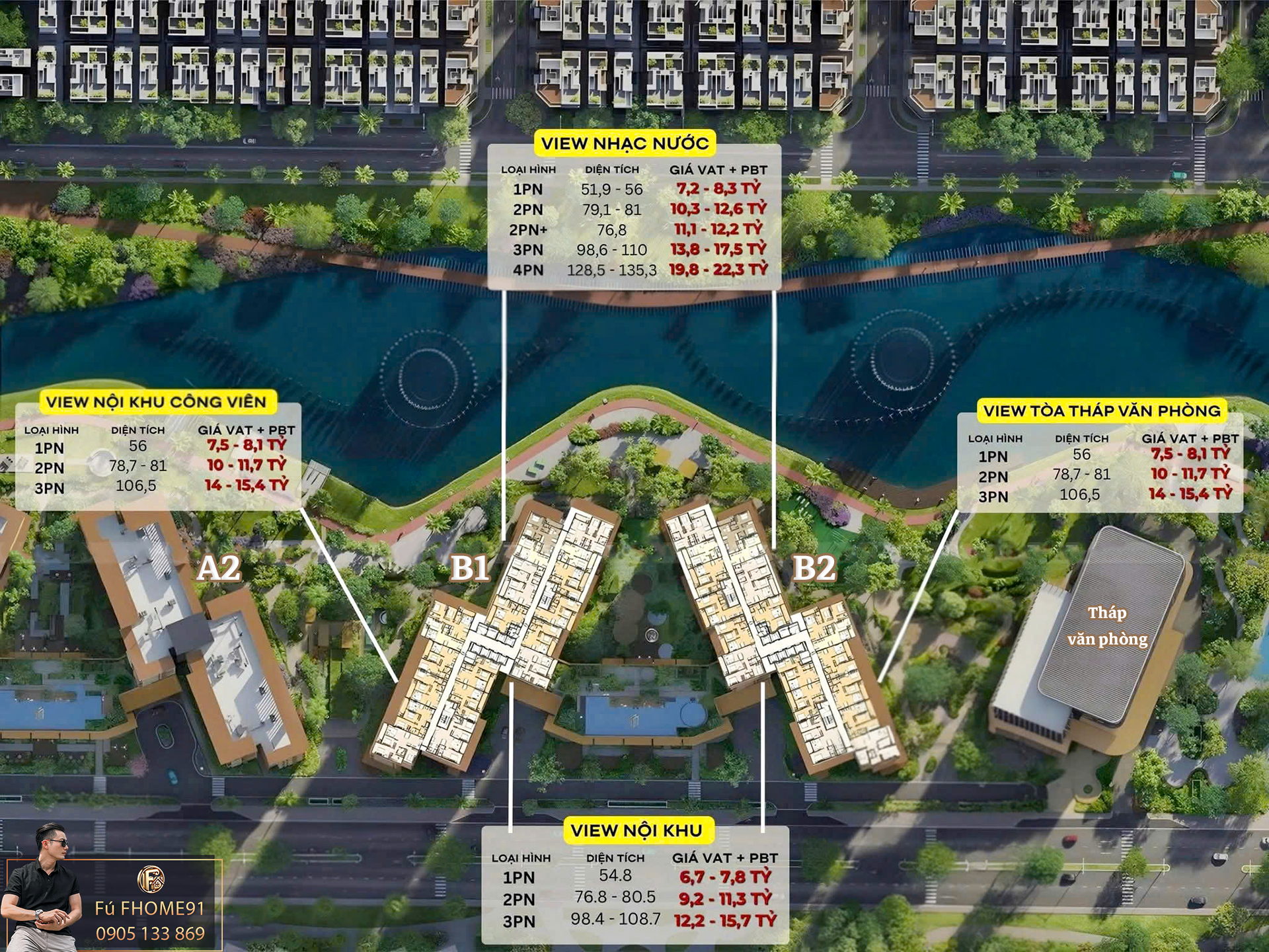 Dự án Masteri Park Place Với Nhiều mức Giá khác nhau, tối ưu lựa chọn