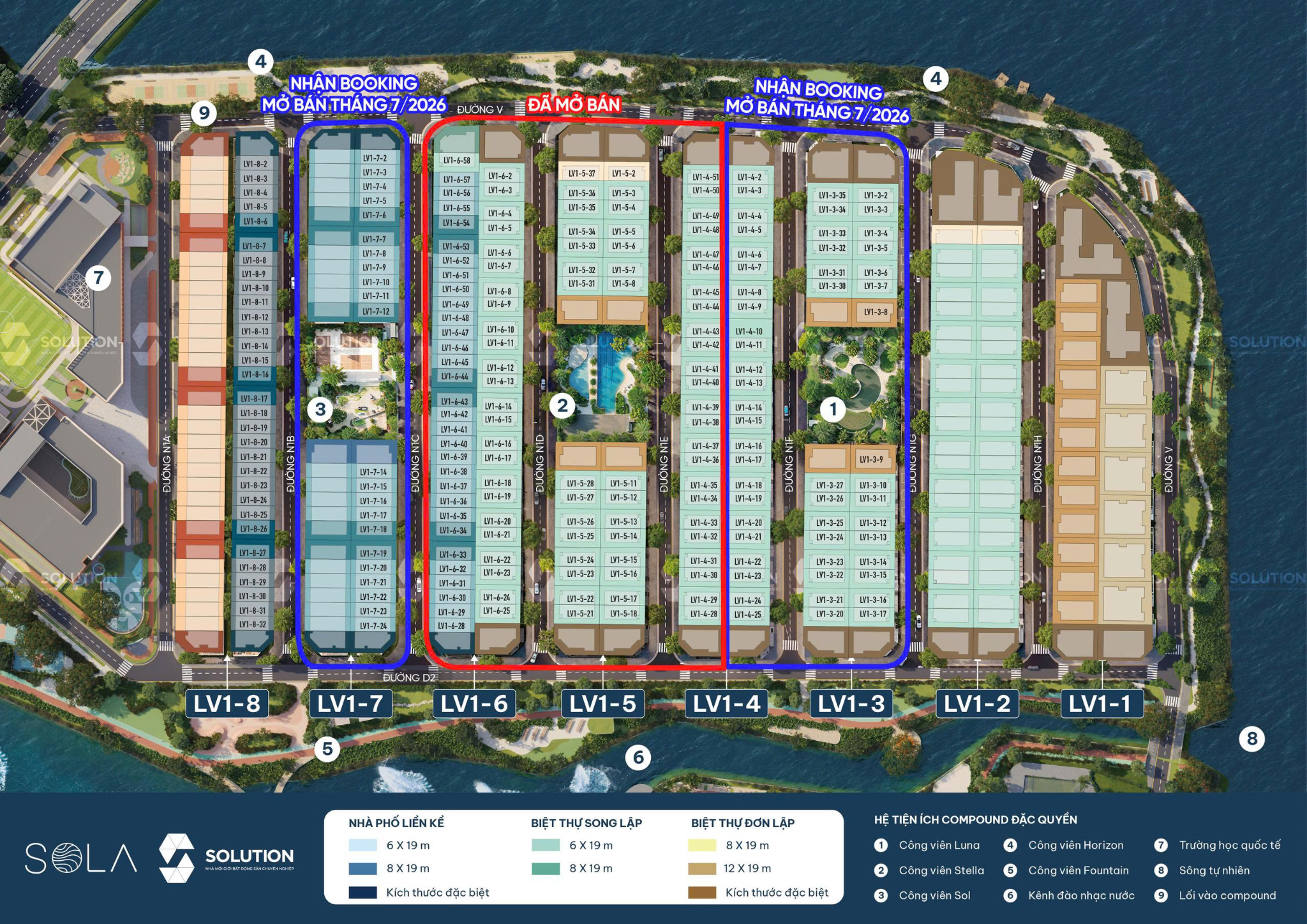 Biệt thự Sola - The Global City giá bán mới cập nhật