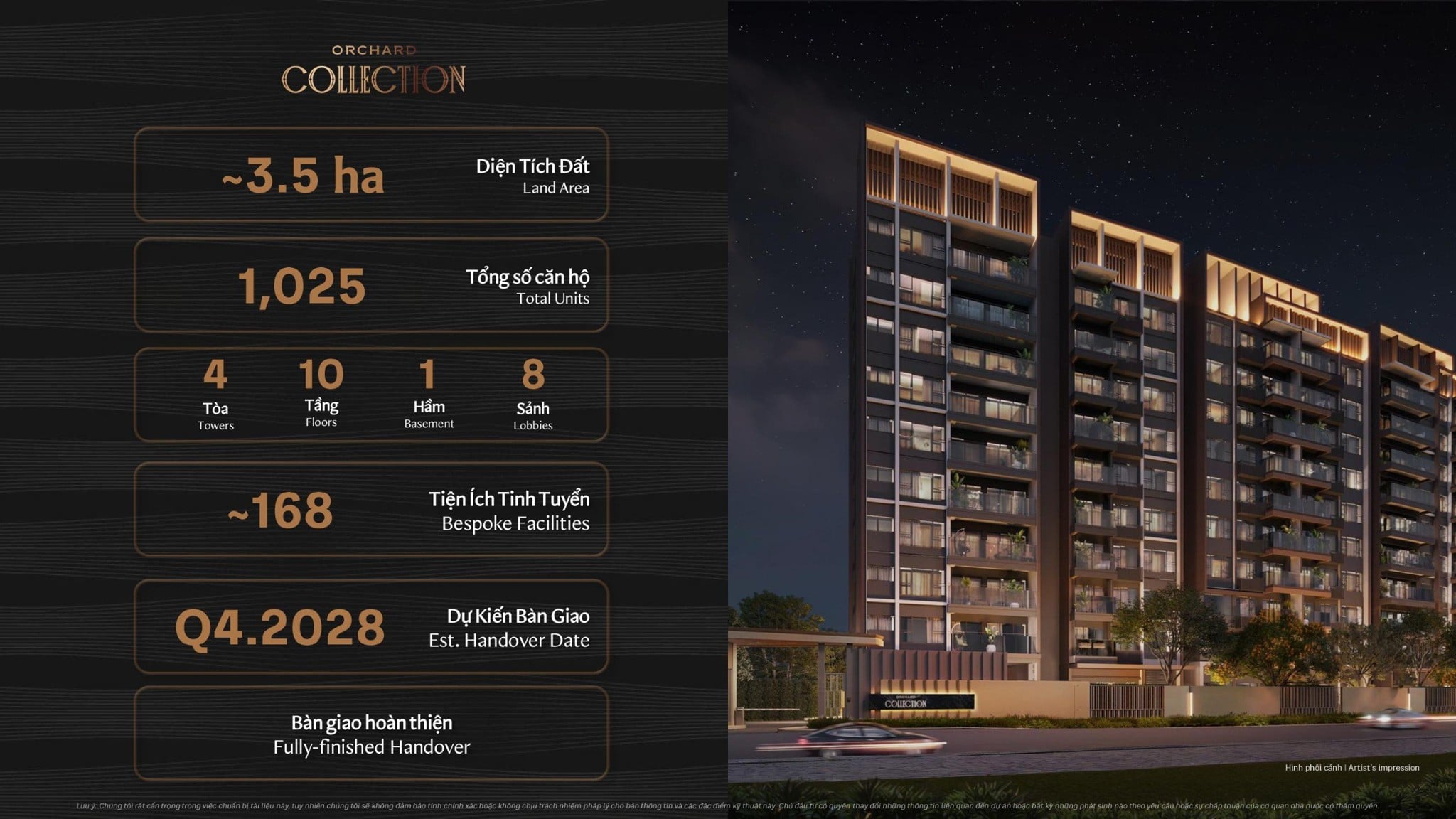 Orchard Collection - thông tin tổng quan phân khu căn hộ trung tầng của Sycamore Bình Dương